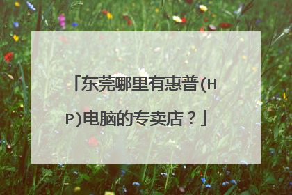 东莞哪里有惠普(HP)电脑的专卖店？
