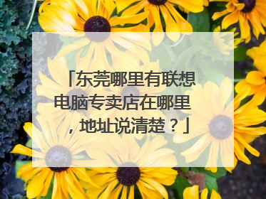 东莞哪里有联想电脑专卖店在哪里,地址说清楚?