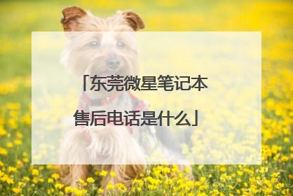 东莞微星笔记本售后电话是什么