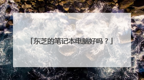 东芝的笔记本电脑好吗？