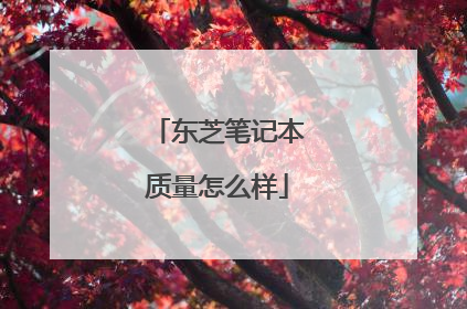 东芝笔记本质量怎么样