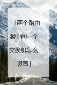 两个路由器中间一个交换机怎么设置