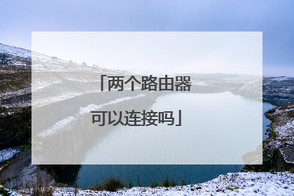 两个路由器可以连接吗