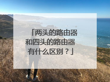 两头的路由器和四头的路由器有什么区别?
