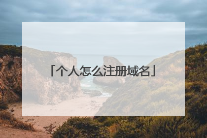 个人怎么注册域名