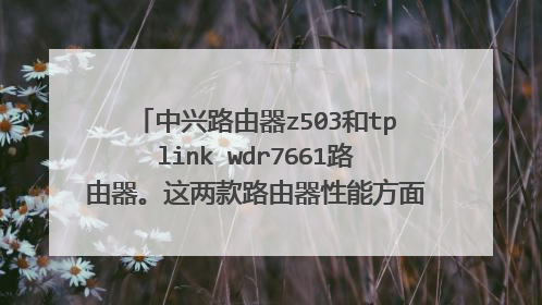 中兴路由器z503和tplink wdr7661路由器。这两款路由器性能方面，配置方面详细参数请？