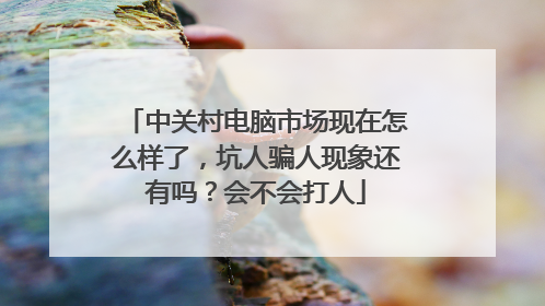 中关村电脑市场现在怎么样了,坑人骗人现象还有吗?会不会打人