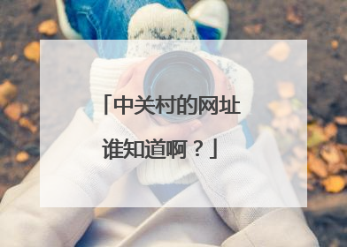 中关村的网址谁知道啊?