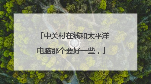 中关村在线和太平洋电脑那个要好一些,