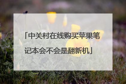 中关村在线购买苹果笔记本会不会是翻新机