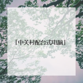 中关村配台式电脑