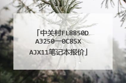 中关村FL8850DA3250一0C8SXAJX11笔记本报价