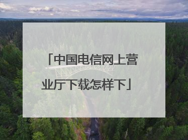 中国电信网上营业厅下载怎样下