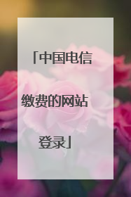 中国电信缴费的网站登录