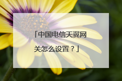 中国电信天翼网关怎么设置?