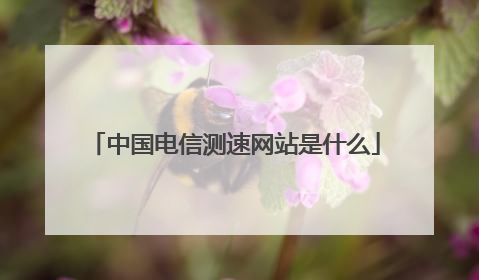 中国电信测速网站是什么