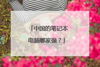 中国的笔记本电脑哪家强？