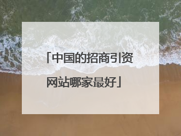 中国的招商引资网站哪家最好