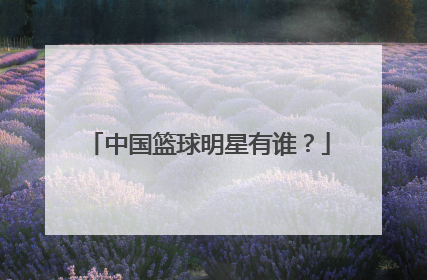 中国篮球明星有谁？