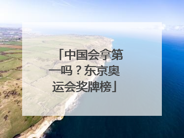 中国会拿第一吗？东京奥运会奖牌榜