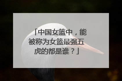 中国女篮中，能被称为女篮最强五虎的都是谁？