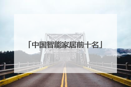 中国智能家居前十名