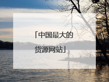 中国最大的货源网站