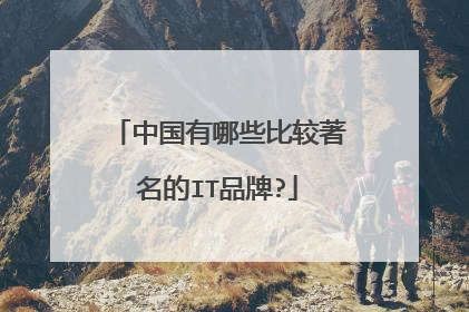 中国有哪些比较著名的IT品牌?