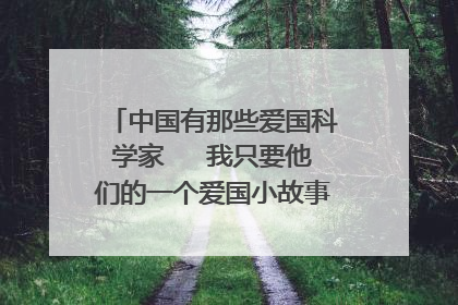 中国有那些爱国科学家 我只要他们的一个爱国小故事 100字左右
