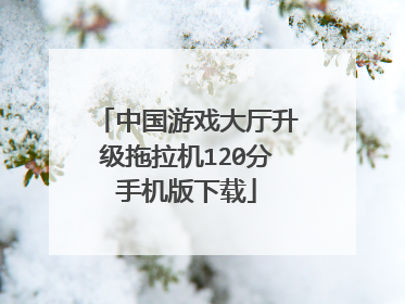 中国游戏大厅升级拖拉机120分手机版下载