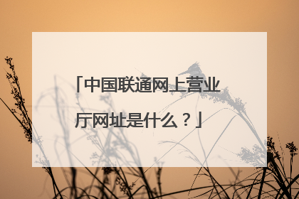 中国联通网上营业厅网址是什么?