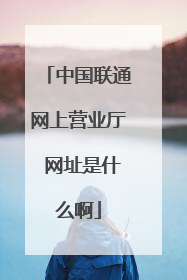 中国联通网上营业厅 网址是什么啊