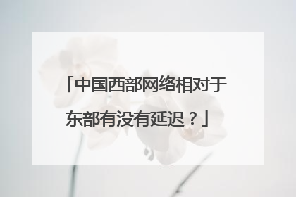 中国西部网络相对于东部有没有延迟？