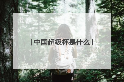中国超级杯是什么