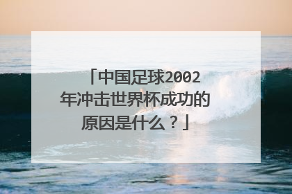 中国足球2002年冲击世界杯成功的原因是什么？