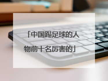 中国踢足球的人物前十名厉害的