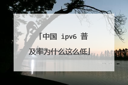 中国 ipv6 普及率为什么这么低