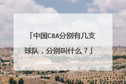 中国CBA分别有几支球队，分别叫什么？