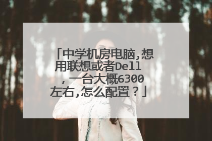 中学机房电脑,想用联想或者Dell,一台大概6300左右,怎么配置?