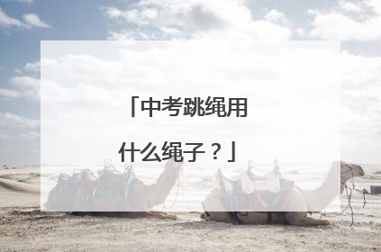 中考跳绳用什么绳子？