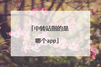 中转站指的是哪个app