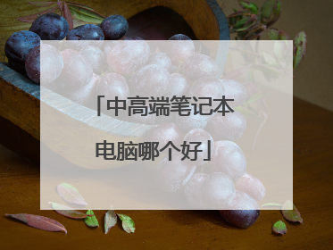 中高端笔记本电脑哪个好