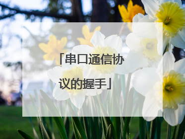 串口通信协议的握手