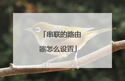 串联的路由器怎么设置