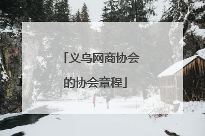 义乌网商协会的协会章程