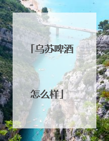 乌苏啤酒怎么样