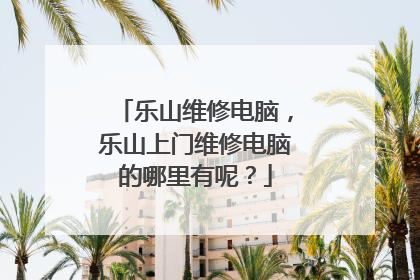 乐山维修电脑，乐山上门维修电脑的哪里有呢？