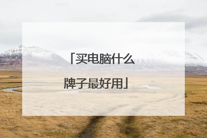 买电脑什么牌子最好用
