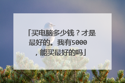 买电脑多少钱?才是最好的。我有5000,能买最好的吗