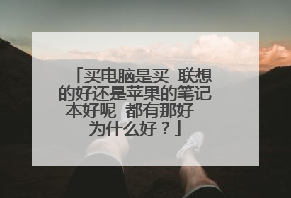 买电脑是买 联想的好还是苹果的笔记本好呢 都有那好 为什么好?